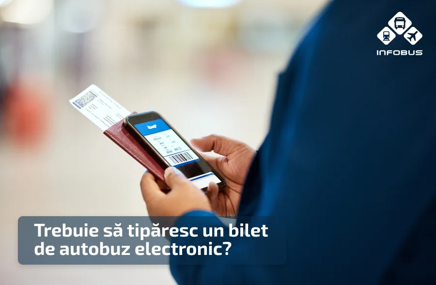 Trebuie să tipăresc un bilet de autobuz electronic?